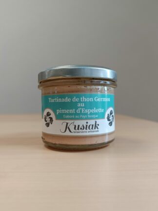 Tartinade de thon Germon et piment d'Espelette