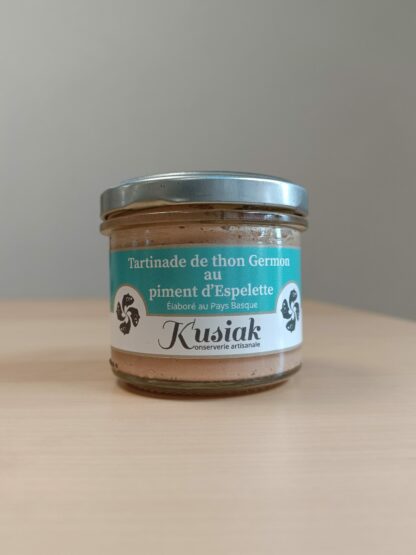 Tartinade de thon Germon et piment d'Espelette